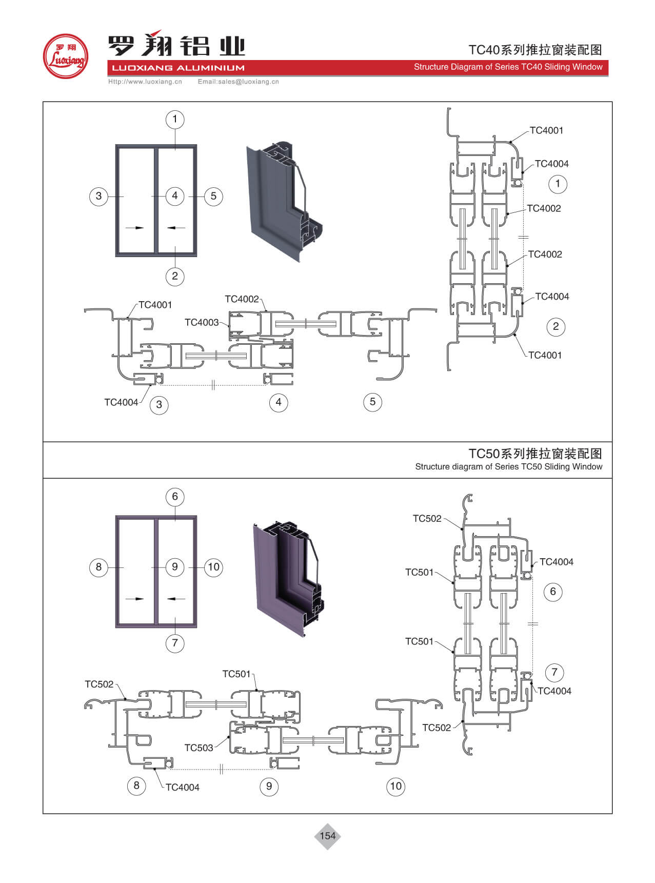 TC40、TC50系列推拉窗